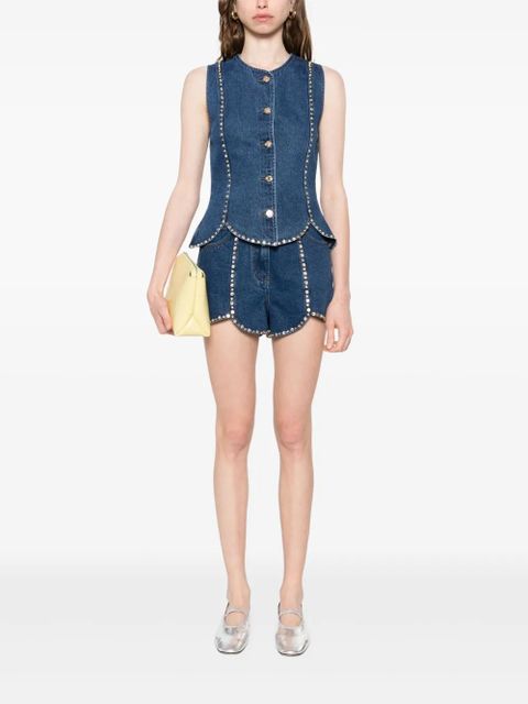 SANDRO rhinestone-embellished gilet - Blue - zdjęcie produktu nr 2