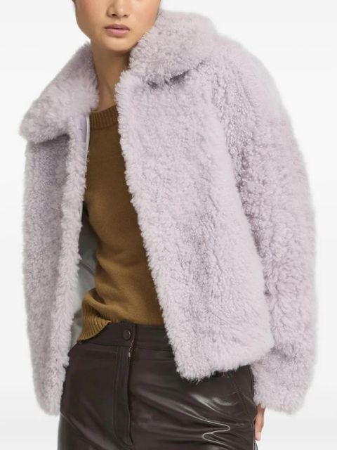 Yves Salomon shearling jacket - Purple - zdjęcie produktu nr 1