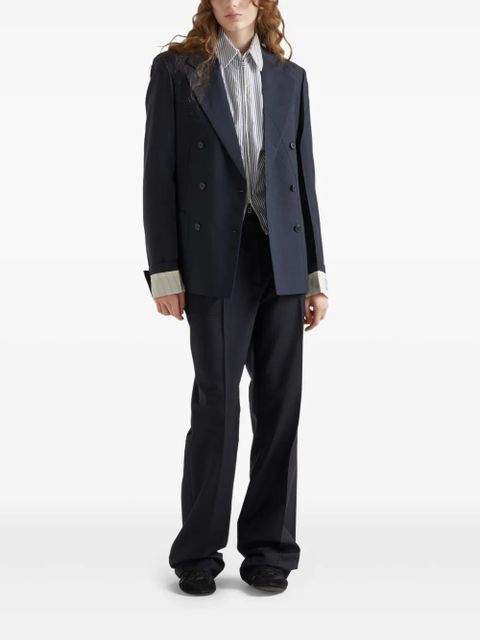 Prada striped poplin blouson jacket - White - zdjęcie produktu nr 2