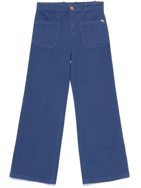 Chloé cotton cropped trousers - Blue - zdjęcie produktu nr 1
