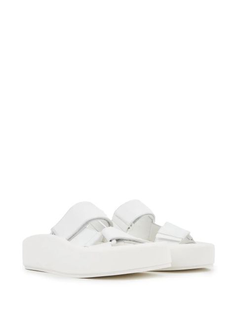 MM6 Maison Margiela Webbing leather sandals - White