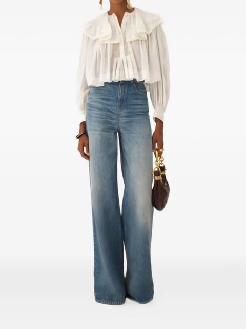 Chloé ruffled lace blouse - White - zdjęcie produktu nr 2