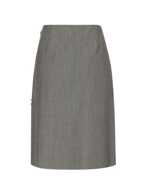 FENDI straight midi skirt - Grey - zdjęcie produktu nr 2