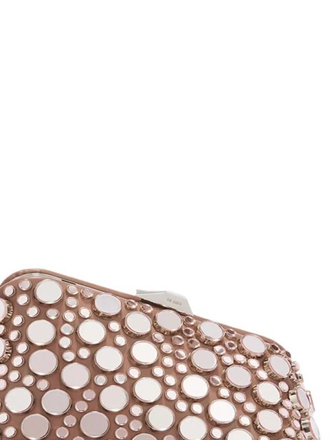 The Attico mirror-embellished clutch bag - Brown - zdjęcie produktu nr 2