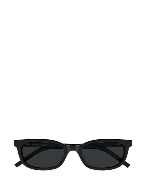 Saint Laurent Eyewear logo-plaque sunglasses - Black - zdjęcie produktu nr 1