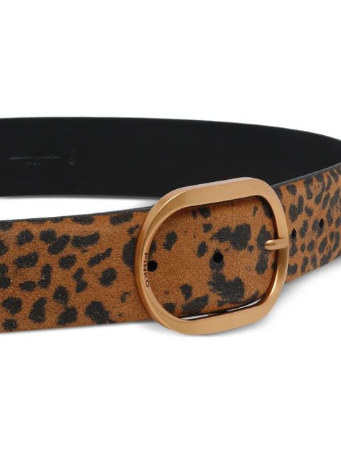 PINKO leopard-print buckle belt - Neutrals - zdjęcie produktu nr 2