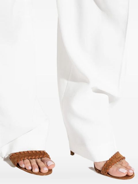 Gianvito Rossi braided-detail open-toe sandals - Brown