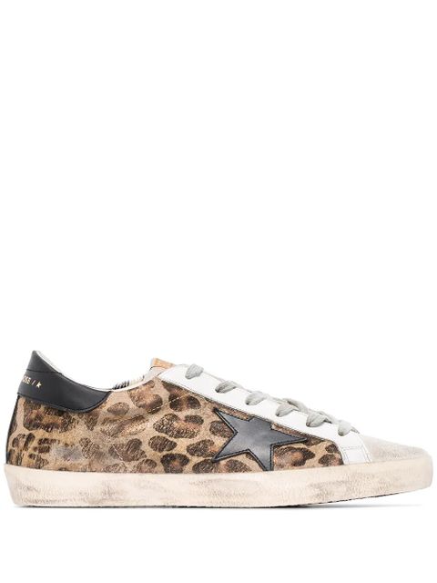 Golden Goose Super-Star leopard print sneakers - Brown - zdjęcie produktu nr 1