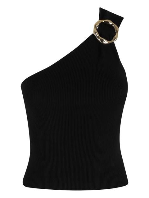 Simkhai one-shoulder ribbed top - Black - zdjęcie produktu nr 1
