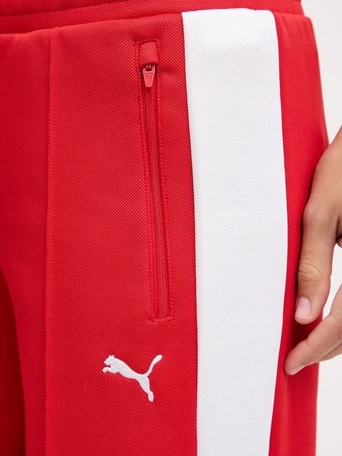 Puma spodnie dresowe damskie kolor czerwony 629803