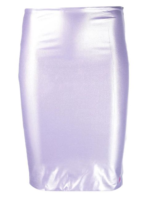 The Attico metallic sheen beach cover-up - Purple - zdjęcie produktu nr 1