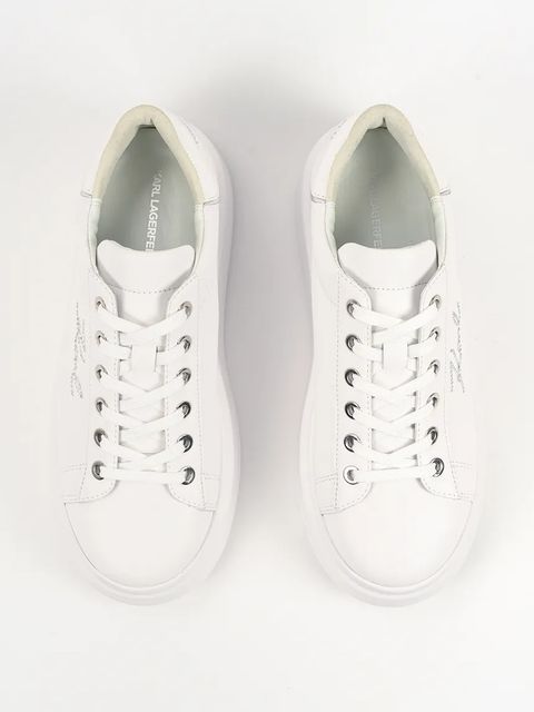 Karl Lagerfeld sneakersy skórzane ANAKAPRI damskie kolor biały KL63518A