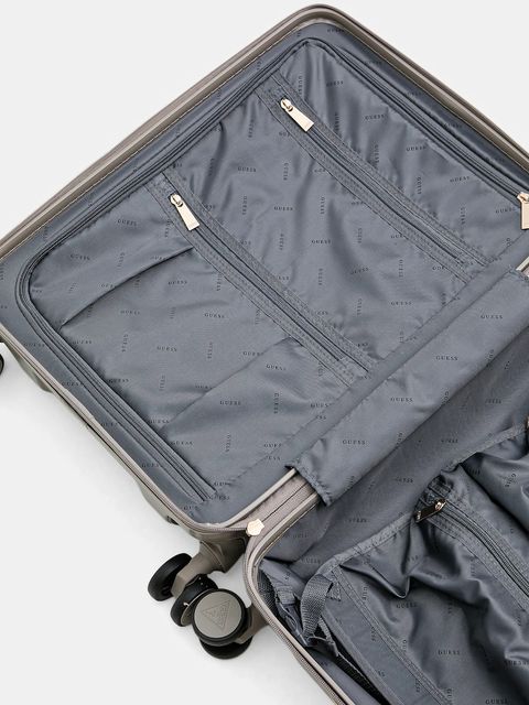 Guess walizka kolor brązowy TWHN96 75983