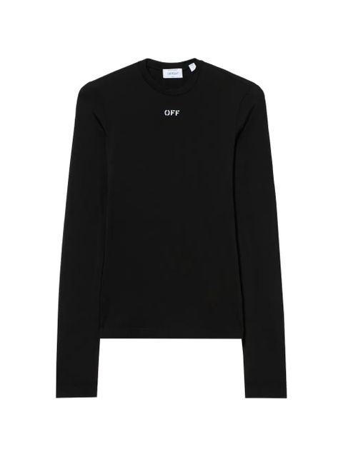 Off-White Off stamp long-sleeves crew-neck T-shirt - Black - zdjęcie produktu nr 1