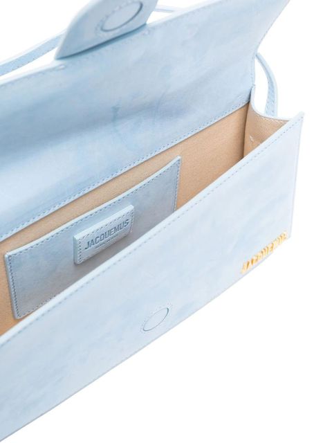 Jacquemus logo-plaque leather shoulder bag - Blue