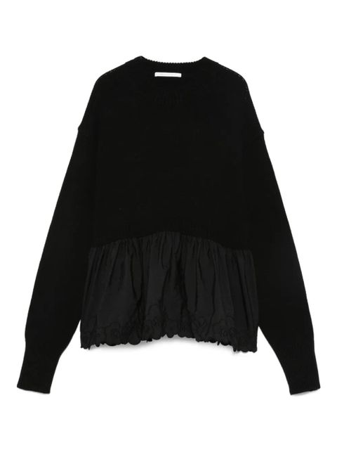 Cecilie Bahnsen ruffled sweater - Black - zdjęcie produktu nr 1