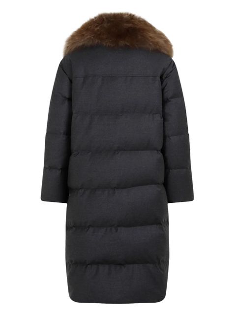 Yves Salomon quilted coat - Grey