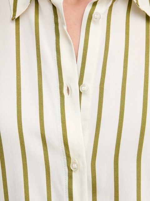 United Colors of Benetton koszula damska kolor beżowy regular z kołnierzykiem klasycznym 5T17DQ0AZ