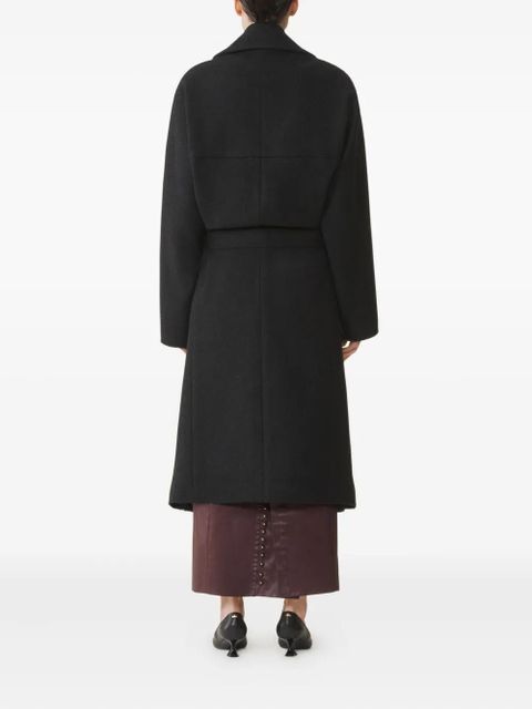 Lanvin belted wool coat - Black