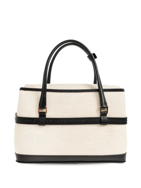 Max Mara small Margaux lock tote bag - Neutrals