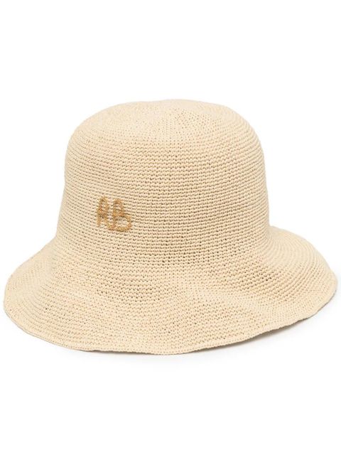 Ruslan Baginskiy embroidered-logo bucket hat - Neutrals - zdjęcie produktu nr 1