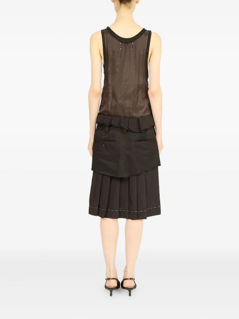 Maison Margiela poplin midi dress - Brown - zdjęcie produktu nr 2