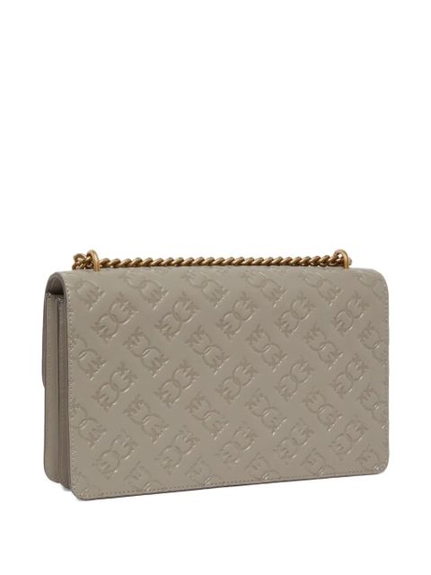 PINKO Love Birds debossed leather cross body bag - Neutrals - zdjęcie produktu nr 2