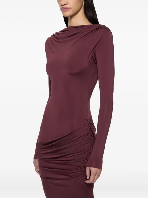 Paris Georgia draped maxi dress - Red