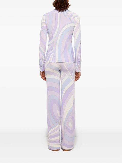 PUCCI Iride-print trousers - Purple