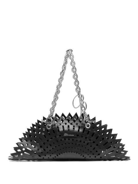 Blumarine laser-cut chain shoulder bag - Black - zdjęcie produktu nr 1