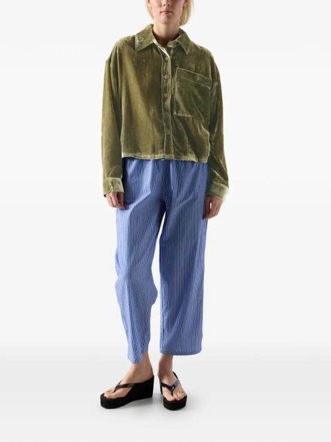 American Vintage Ankaz velvet shirt - Green - zdjęcie produktu nr 2