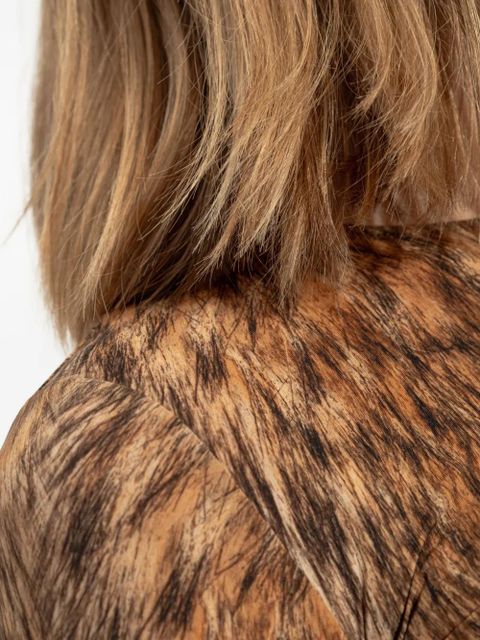 MM6 Maison Margiela animal-print bodysuit - Brown