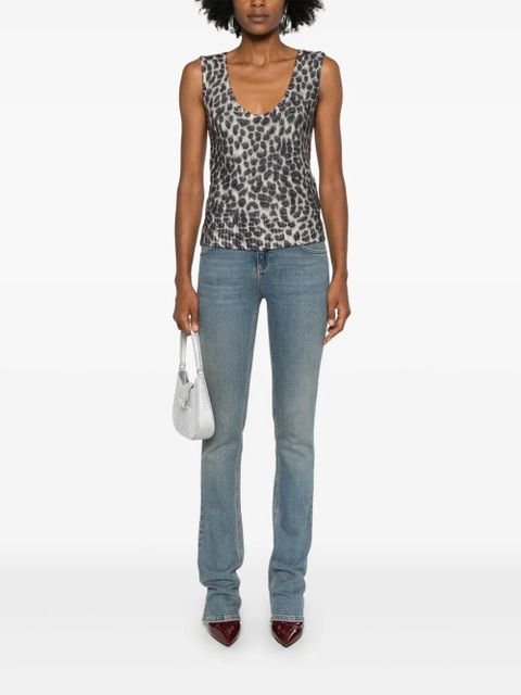 Blumarine leopard-print tank top - Neutrals - zdjęcie produktu nr 2