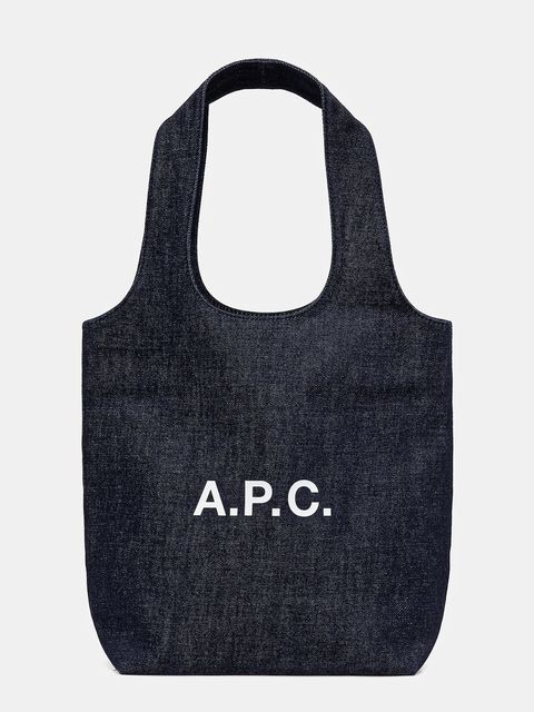 A.P.C. torebka bawełniana tote ninon small kolor granatowy COHIZ.M61861 - zdjęcie produktu nr 1