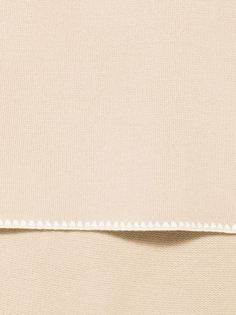 TOTEME whipstitch-trim scarf - Neutrals - zdjęcie produktu nr 2