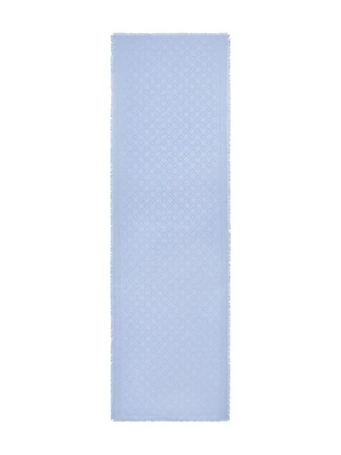 Tory Burch T monogram-jacquard scarf - Blue - zdjęcie produktu nr 1