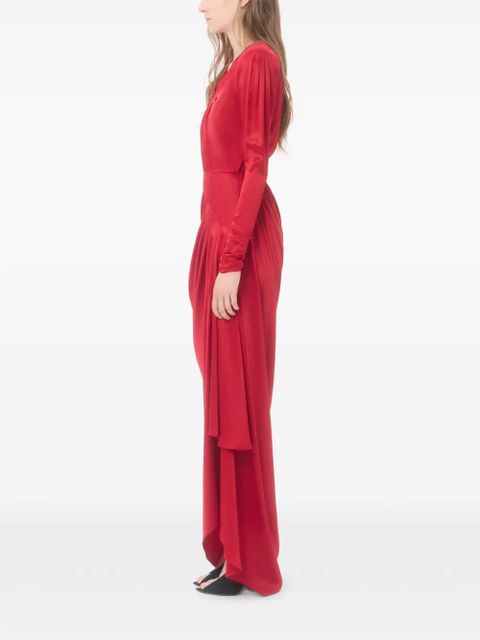 Valentino Garavani crepe satin gown - Red