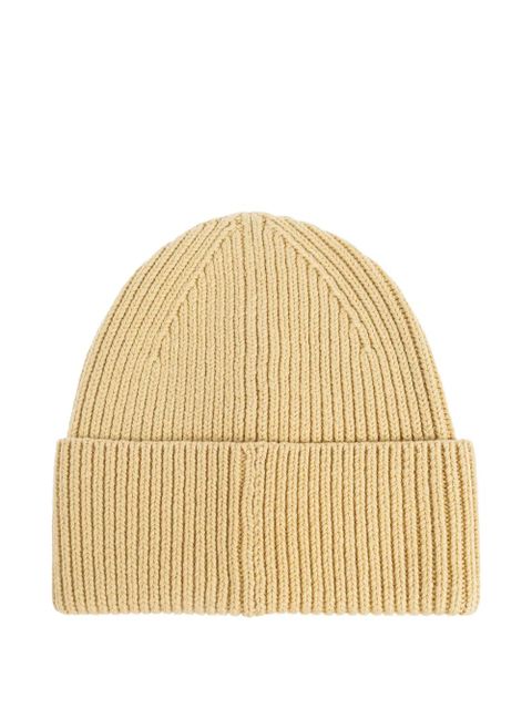 ISABEL MARANT logo ribbed beanie hat - Yellow - zdjęcie produktu nr 2