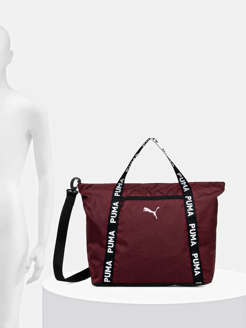 Puma torebka kolor bordowy 91856