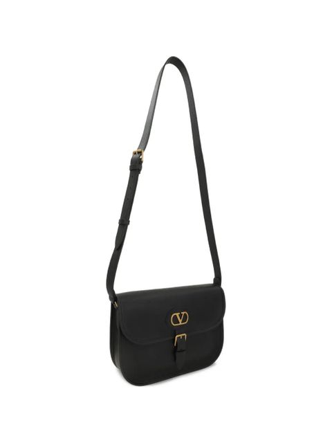 Valentino Garavani Antibes logo buckle shoulder bag - Black