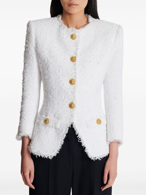 Balmain tweed jacket - White
