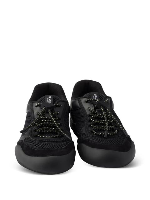 Prada Speedrock mesh panelled sneakers - Black