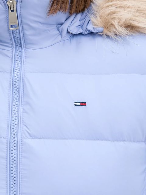 Tommy Jeans kurtka puchowa damska kolor beżowy DW0DW18312