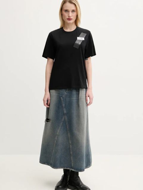 MM6 Maison Margiela t-shirt bawełniany damski kolor czarny S52GC0336