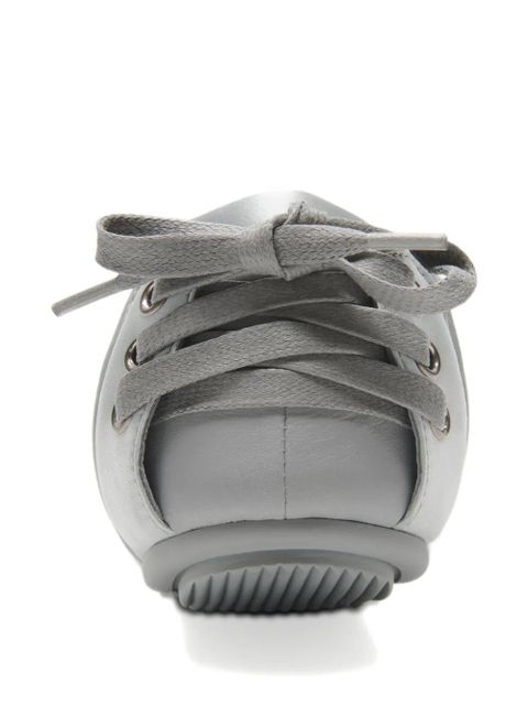 Acne Studios satin-finish ballet flats - Grey - zdjęcie produktu nr 2