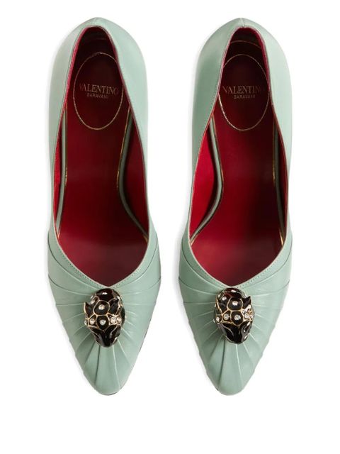 Valentino Garavani Panthea goatskin pumps - Green