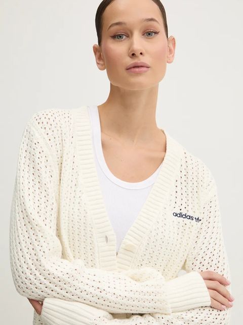 adidas Originals kardigan Cardigan damski kolor beżowy IX1049