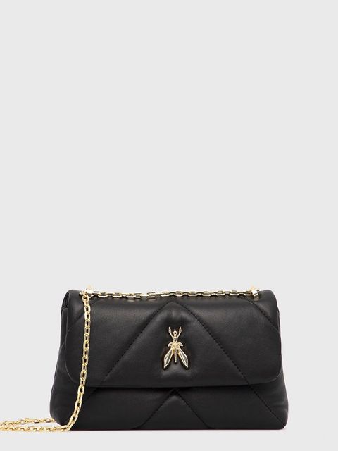 Patrizia Pepe torebka skórzana kolor czarny CB0084 L006 - zdjęcie produktu nr 1