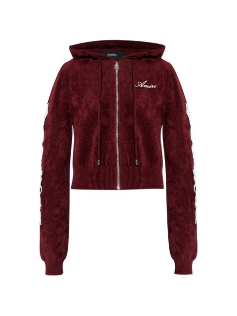 AMIRI logo-embroidered zip-up hoodie - zdjęcie produktu nr 1