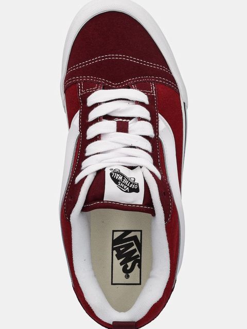 Vans tenisówki zamszowe Knu Skool kolor bordowy VN000D22BRD1